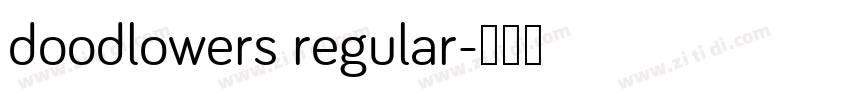doodlowers regular字体转换